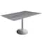 Holland Bar Stool Co 30 Tall OD214 St Steel Table Base w22 Diameter foot and 32x48 Greystone Top, IndoorOutdoor OD214-2230SSODS3248GryStn - alternate 1